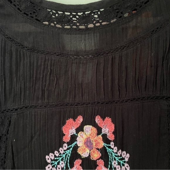 Free People Perfectly Victorian Black Embroidered Dress - Picture 8 of 16